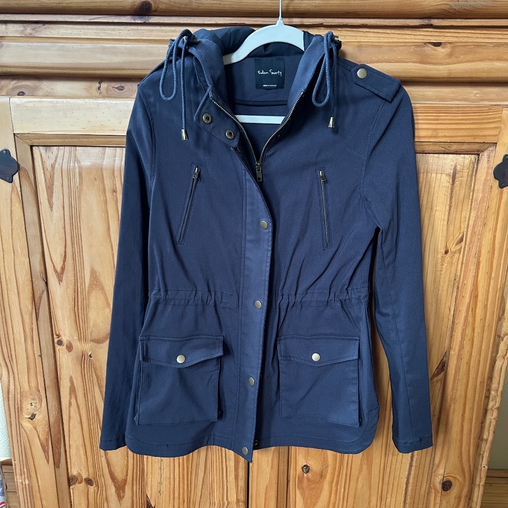 Eden Society Holly Contrast Good Cargo‎ Jacket Blue Women's Size Small
